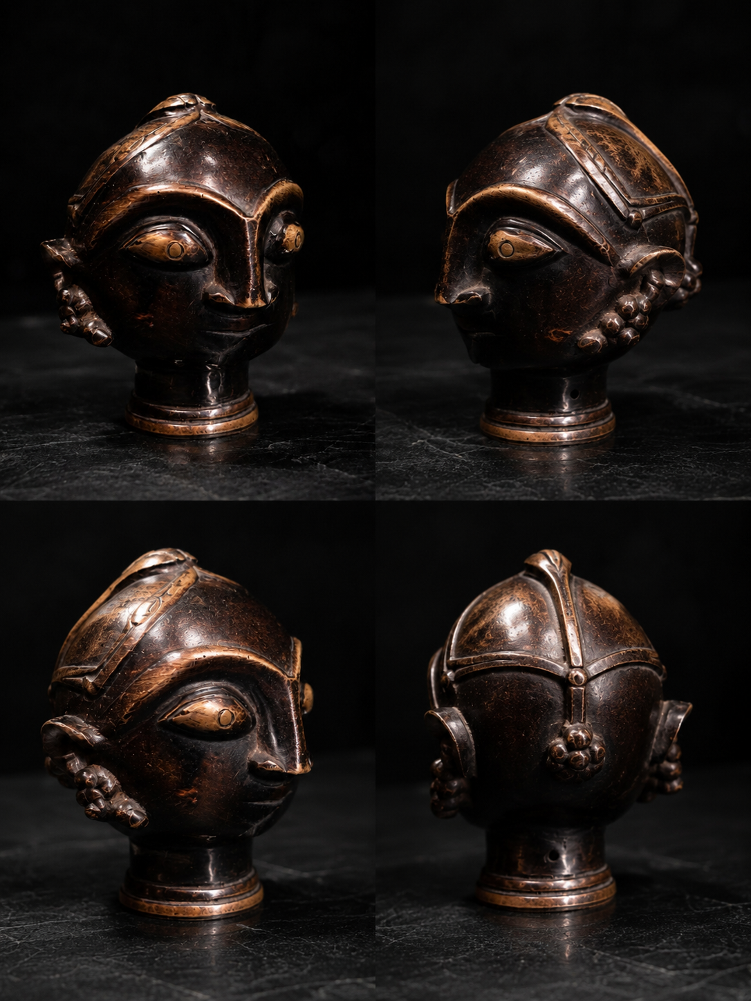 Antique Bronze Head