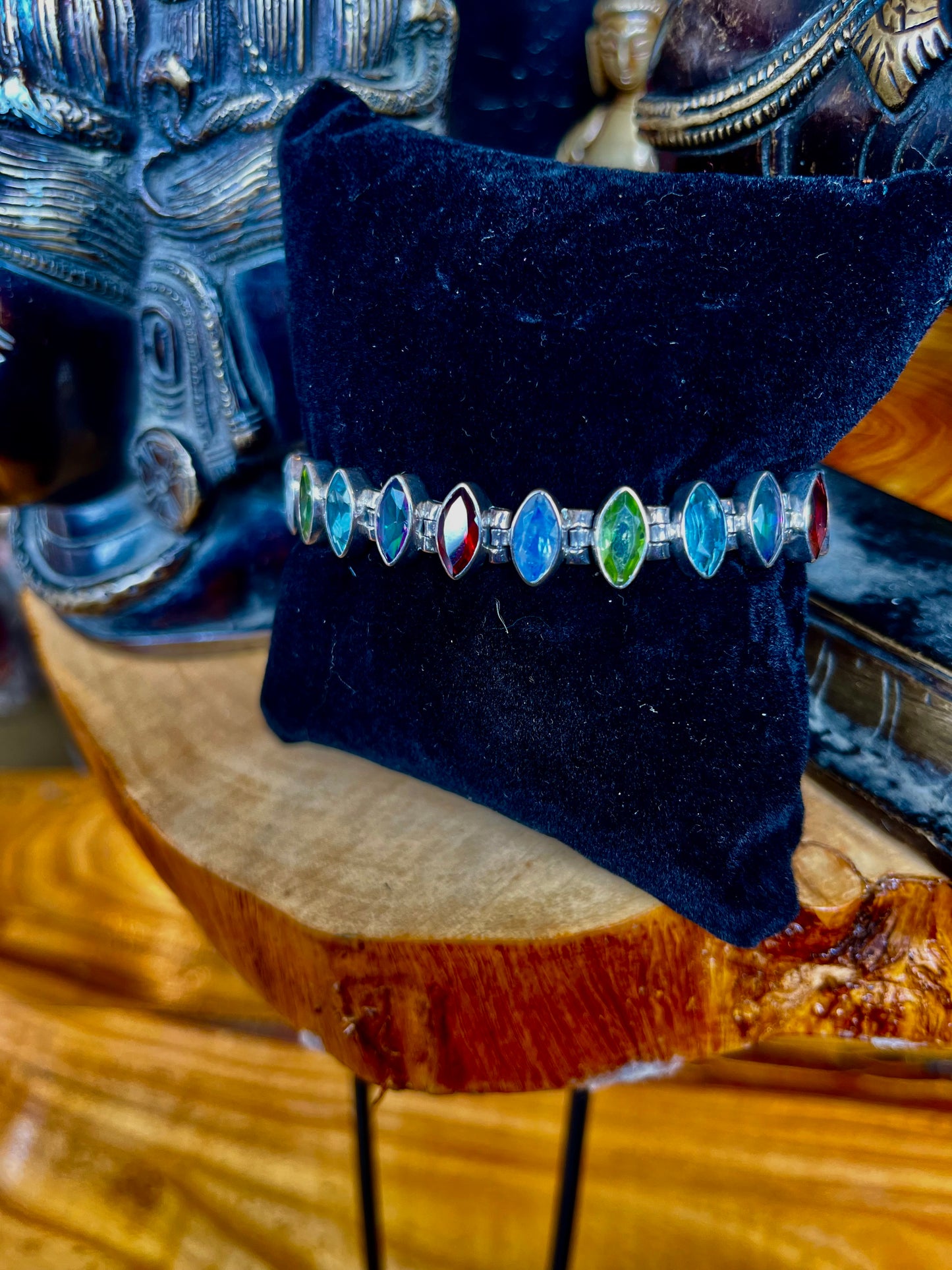 🌟 „Edelstein-Energie-Armbänder: Silberne Eleganz für Schutz“ 🌟