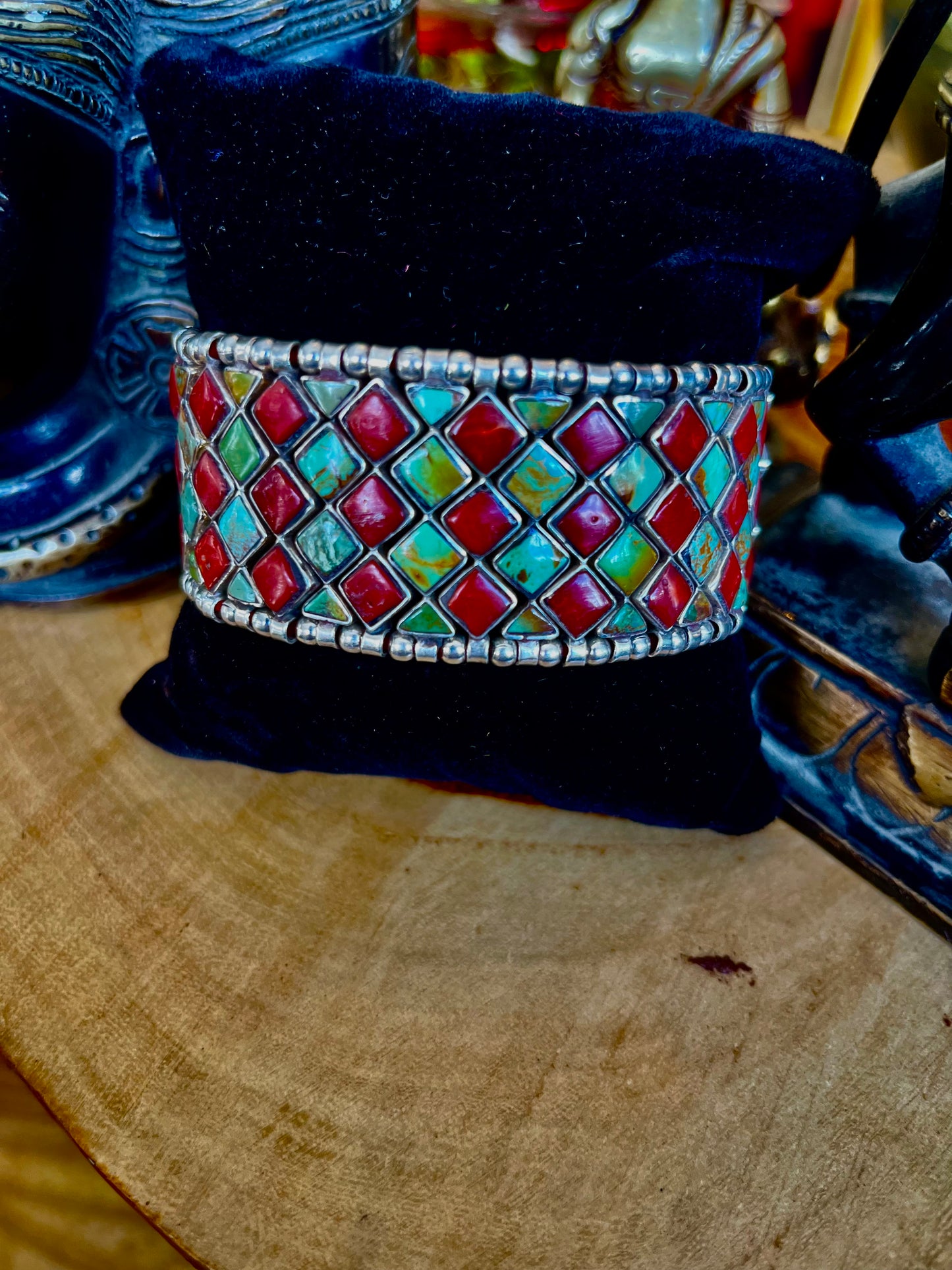 🌊✨„Meeresbrise: Handgefertigtes Armband aus Türkis, Koralle und Silber“🌊✨