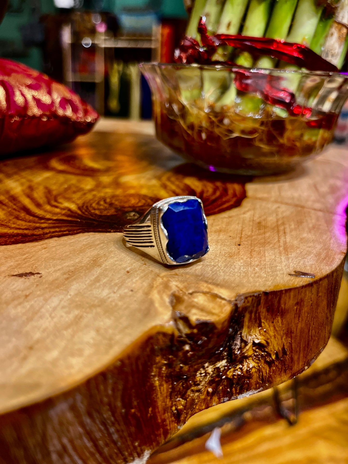 Lapislazuli-Silberring