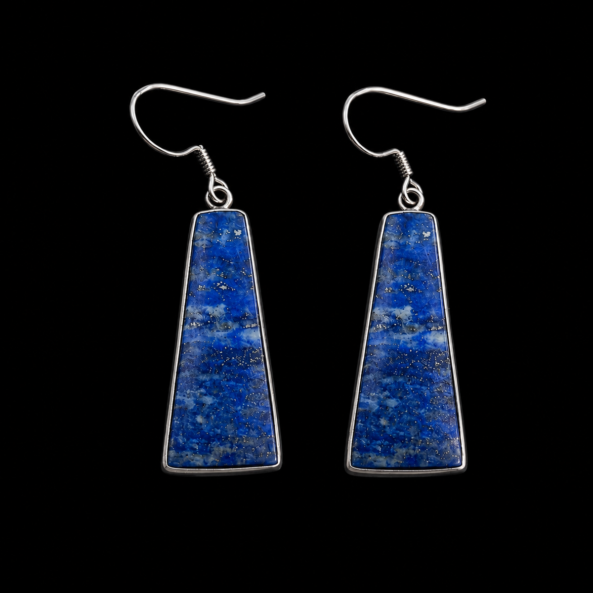 Lapis Lazuli Earrings in 92.5 Silver