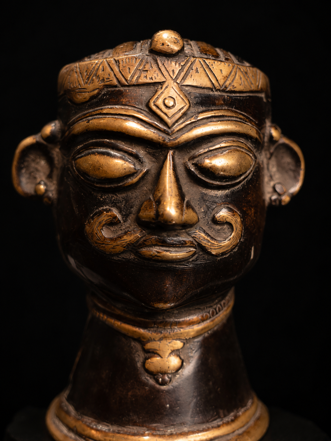 Bronze Tribal Head