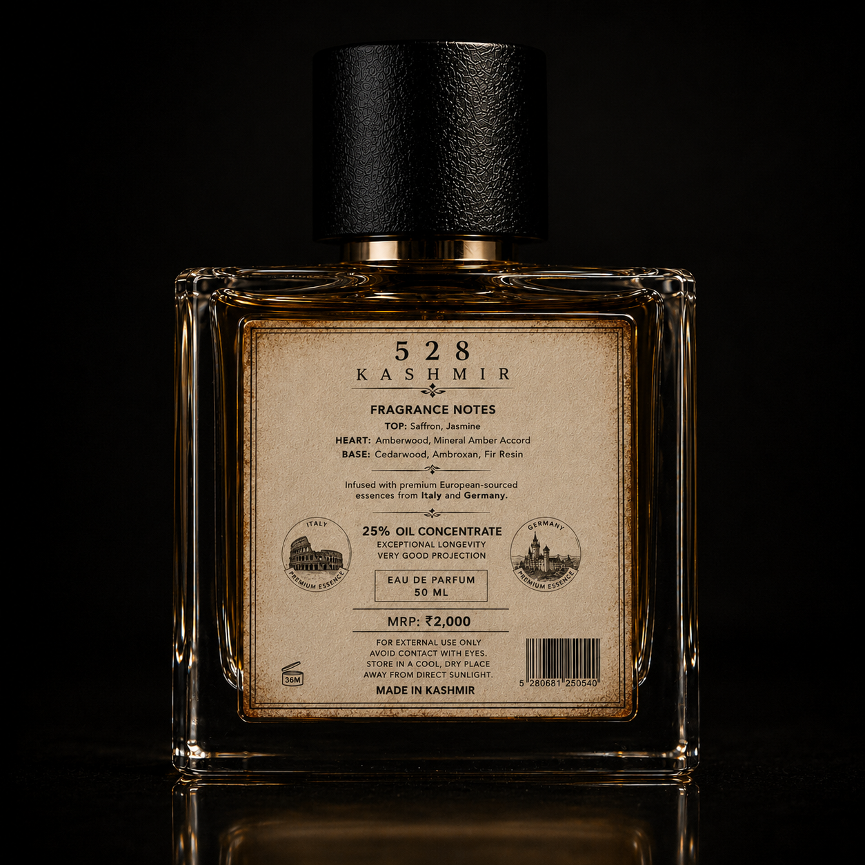 528 Kashmir Eau De Parfum – Luxury Signature Fragrance 50ML