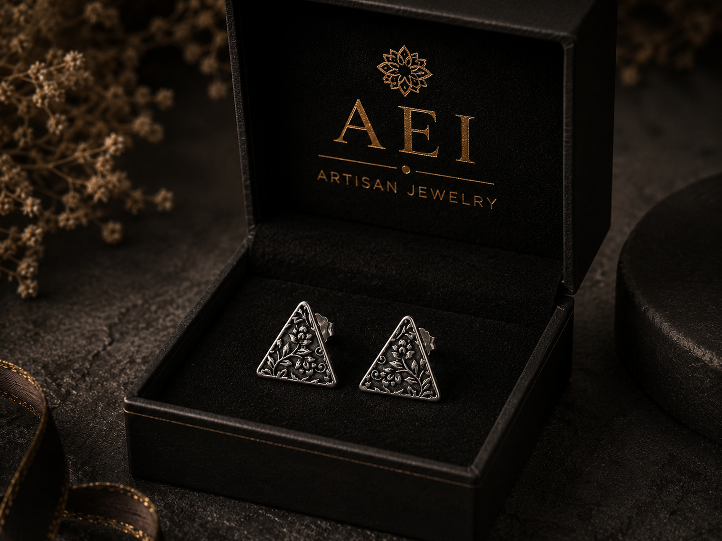 Whispers in Silver · Filigree Studs