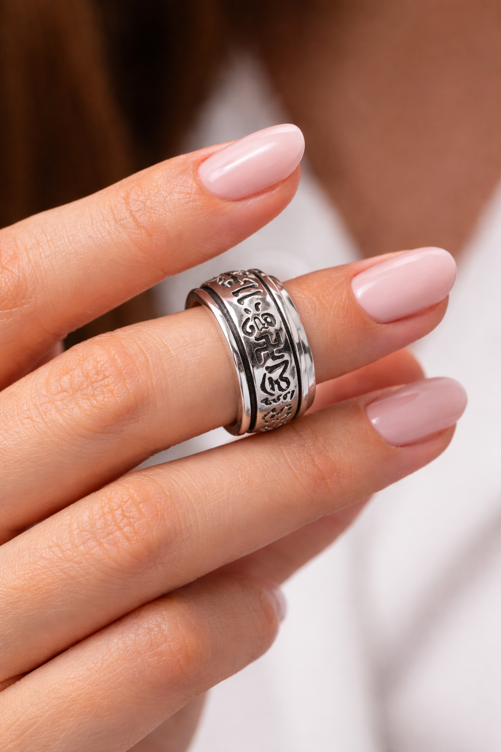 Mantra Ring – Yoga-Meditationsring zur Manifestation und Energieerhöhung aus 92.5 Silber
