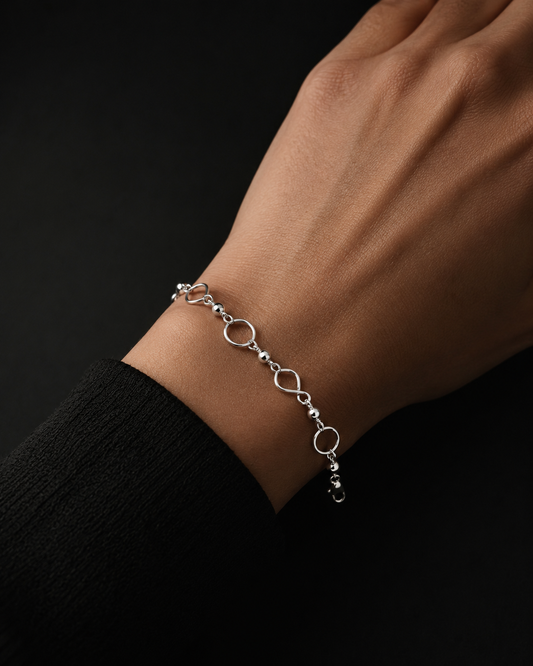 Handmade 92.5 Silver Bracelet – Lightweight & Everyday Wear