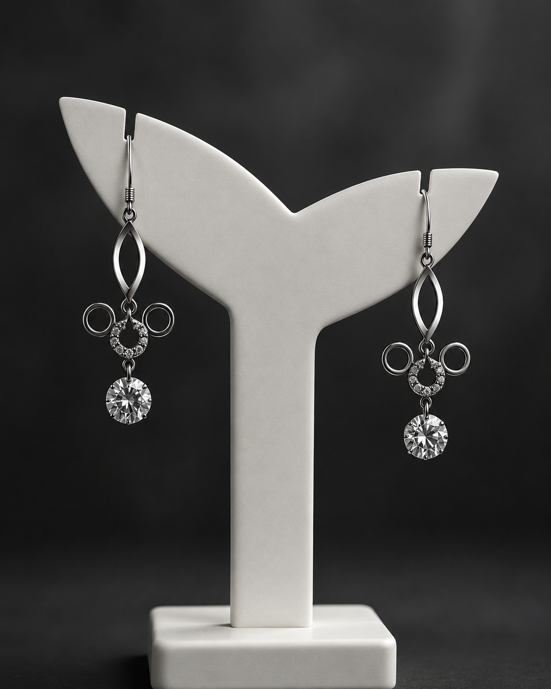 Handmade Silver Moissanite Earrings