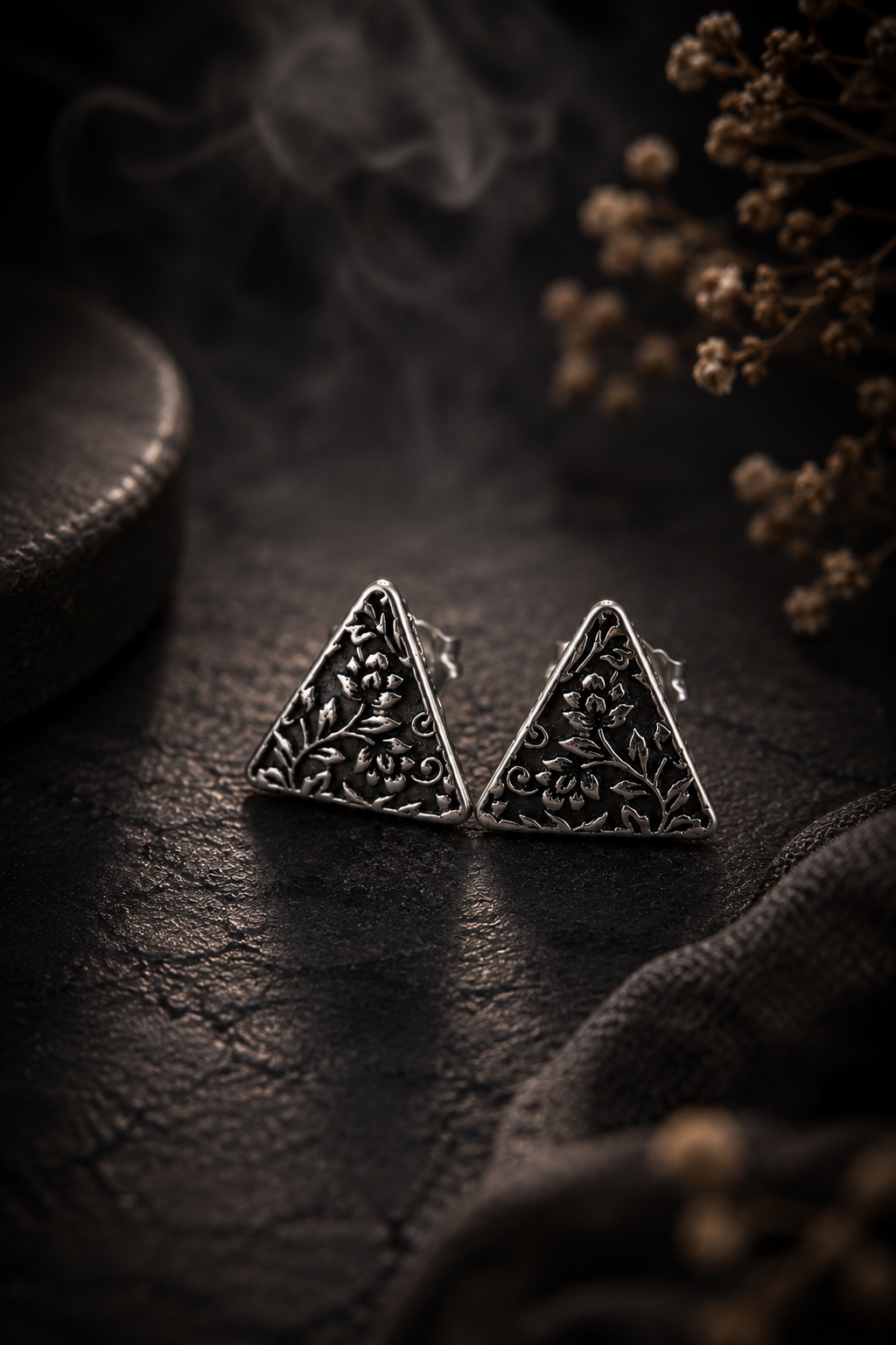 Whispers in Silver · Filigree Studs