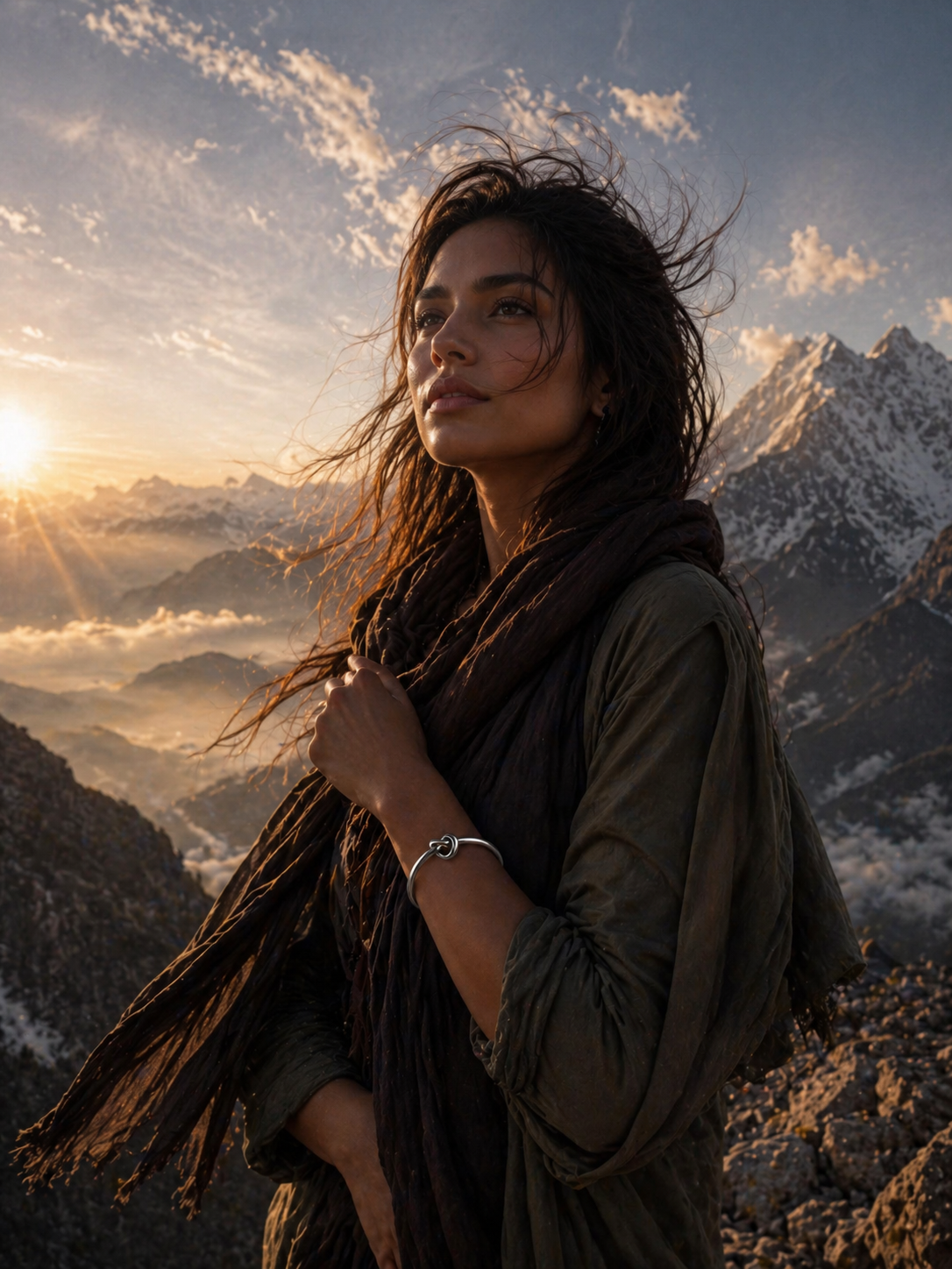Hauch von Eleganz: Handgefertigter 92,5er Silber-Knoten-Armreif