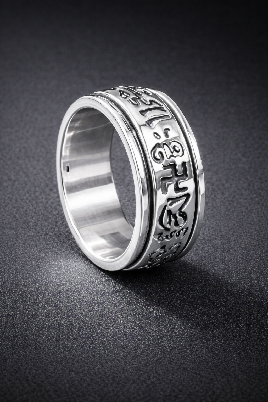 Mantra Ring – Yoga-Meditationsring zur Manifestation und Energieerhöhung aus 92.5 Silber