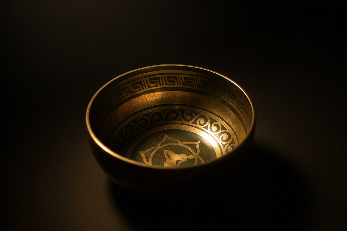 Singing Bowl - Engraving Detail