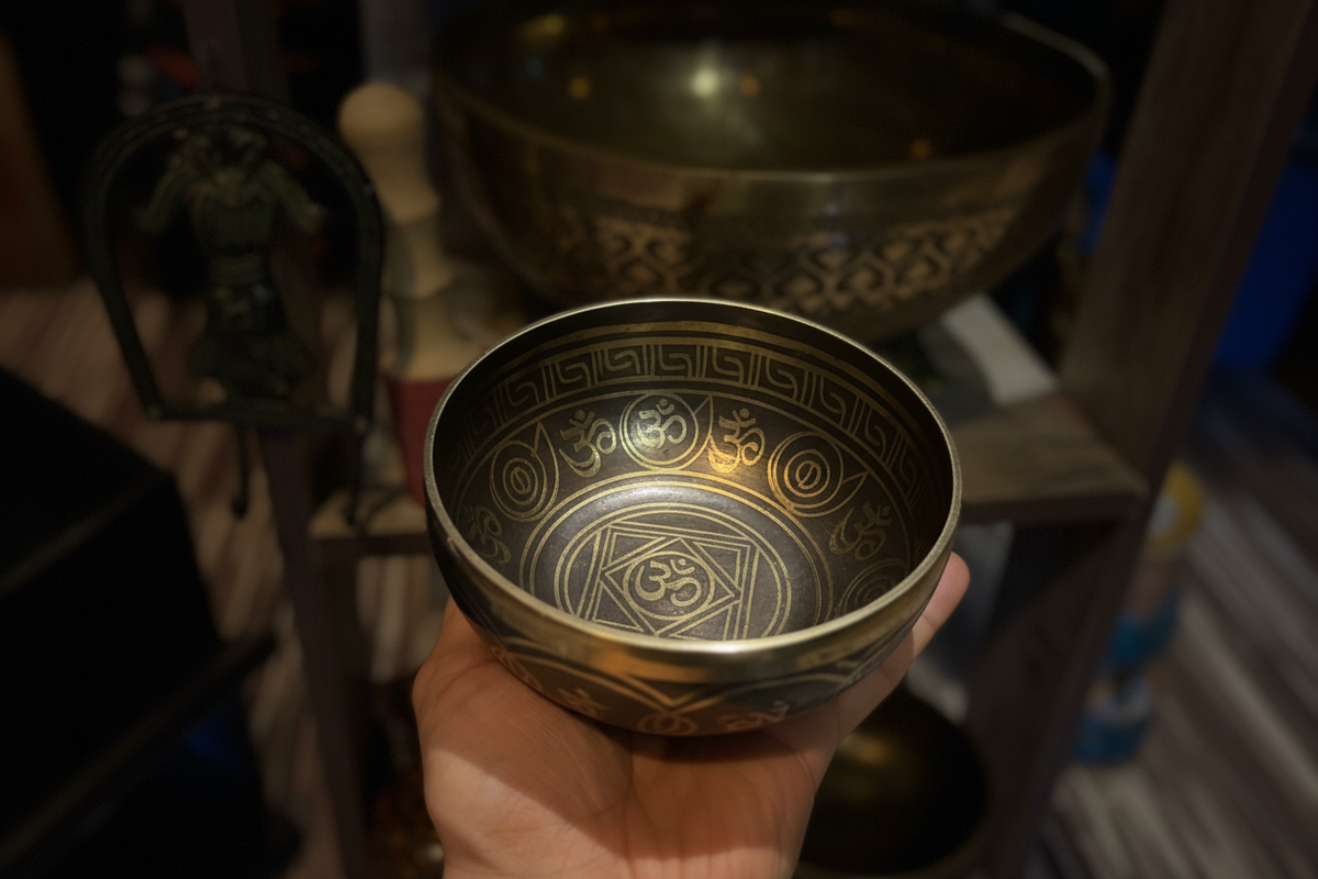 Singing Bowl - Interior Carvings